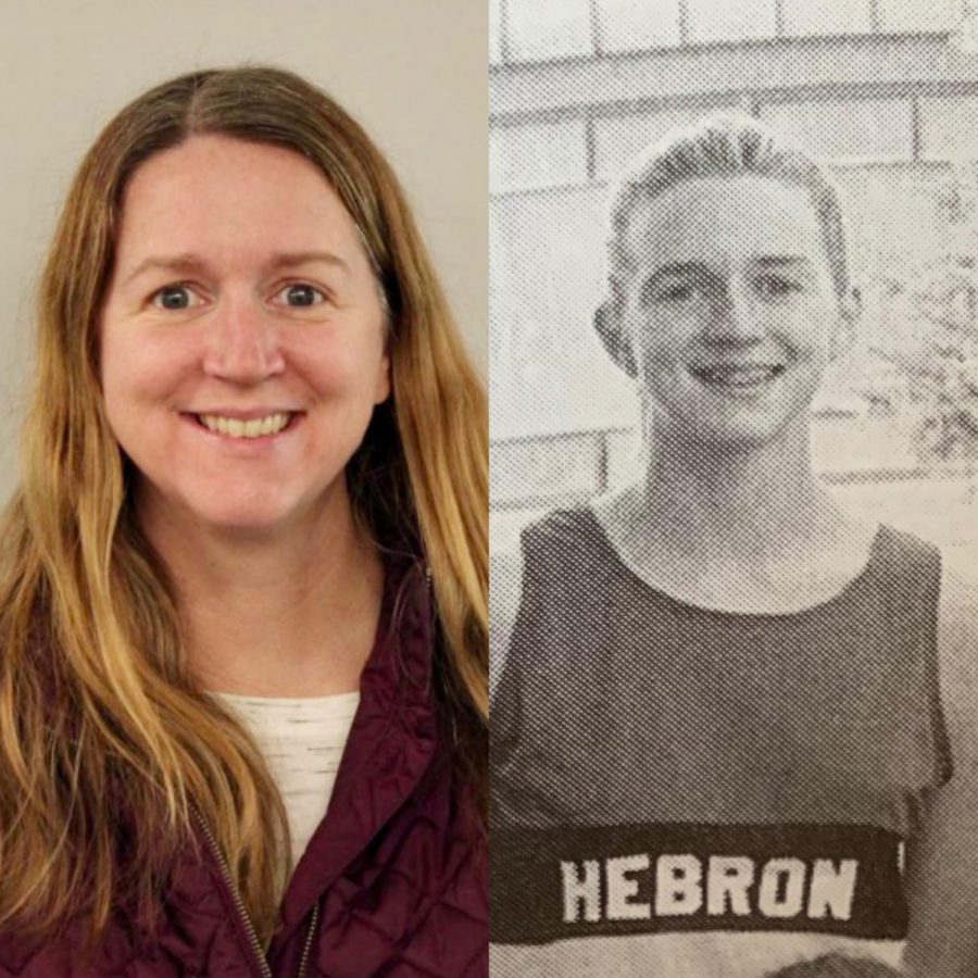 Sarah Schoenrock today and Schoenrock in high school.