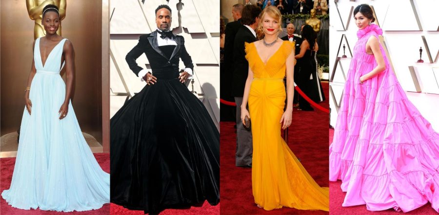 Some iconic Red Carpet looks from the Oscars from the past few years.