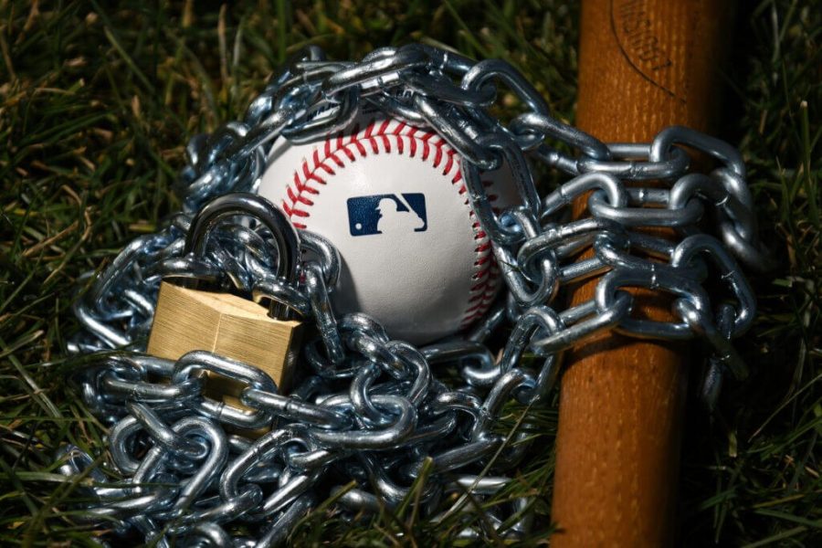 A representation of the MLB lockout photo by cbssports