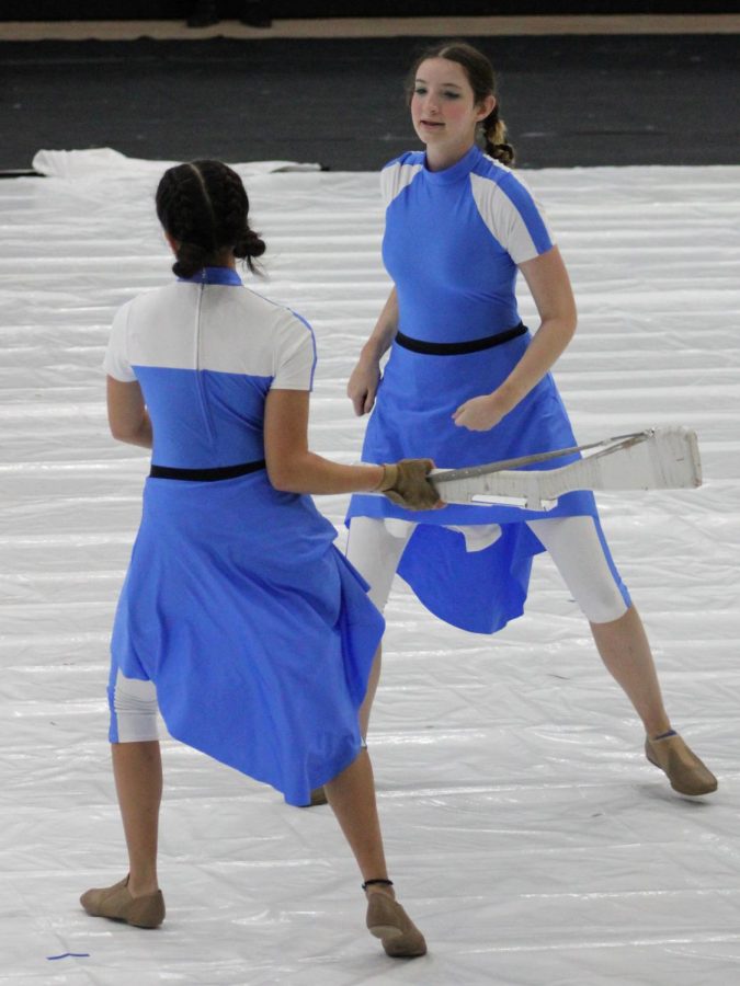 Amanda Hoffman and Sophia Stone performing side by side