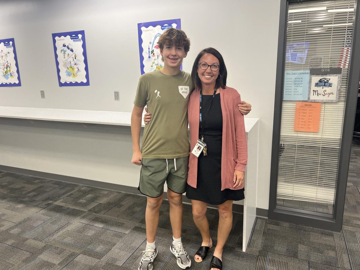 “All of my teachers treat me the same even though they know my mom works here.” Freshmen, Jackson Seger, said. “My favorite part of having my son in school is seeing him unexpectedly throughout the day.” Math Teacher, Michelle Seger, said.