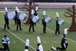 Evan Scholten, Dekker Rowe, and Andrew Hoegemeyer performing in a marching band competition on September 16, 2023. They performed at the Millard West Wildcat Classic and got 4th in their class.
Photo Courtesy of Matthew Rom