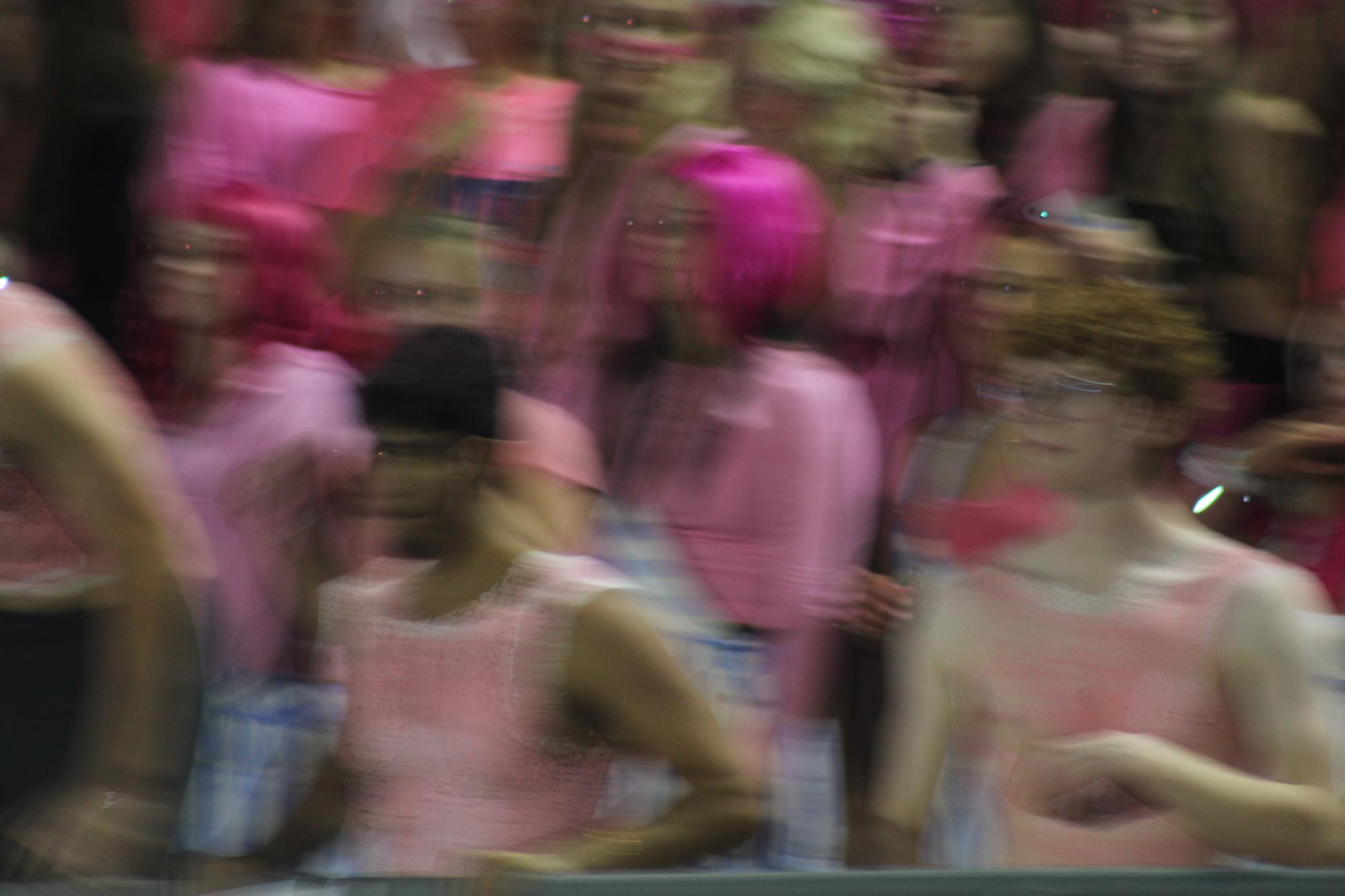 The crowd at the Pink-Out game vs Skutt was immense. North won 28-21 after a tense game.