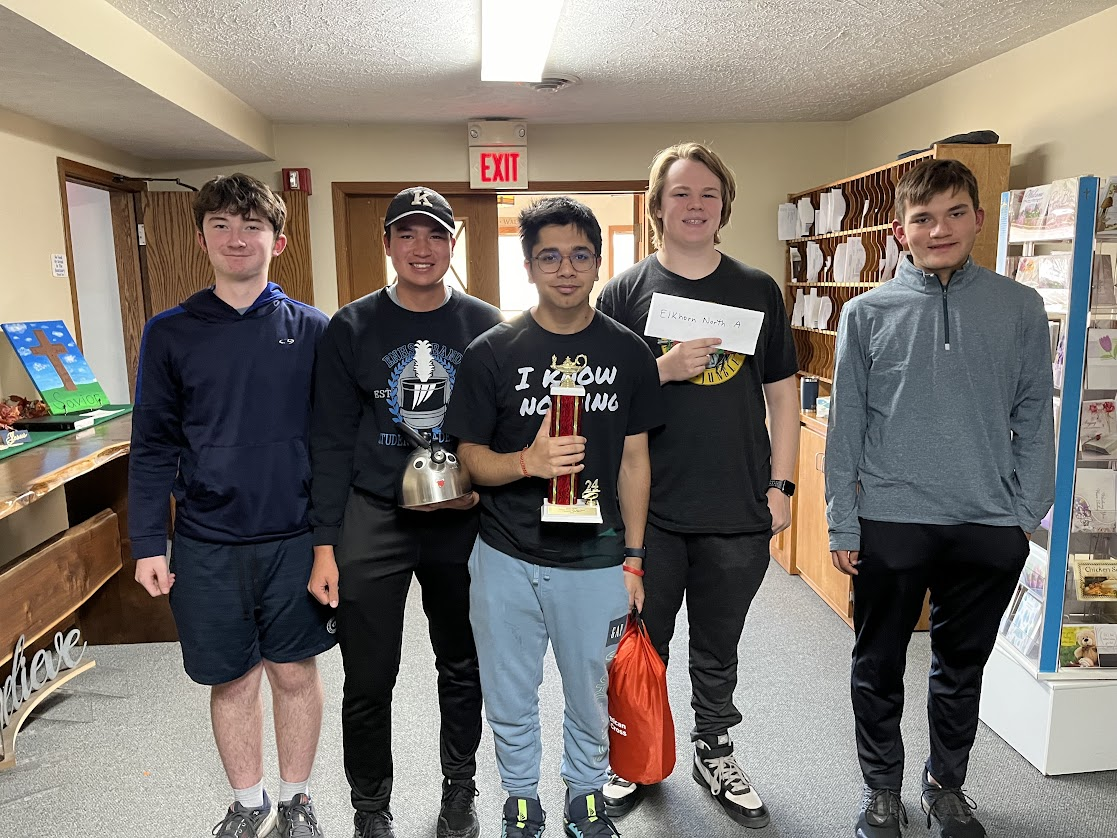 Quiz Bowl members after a competition.