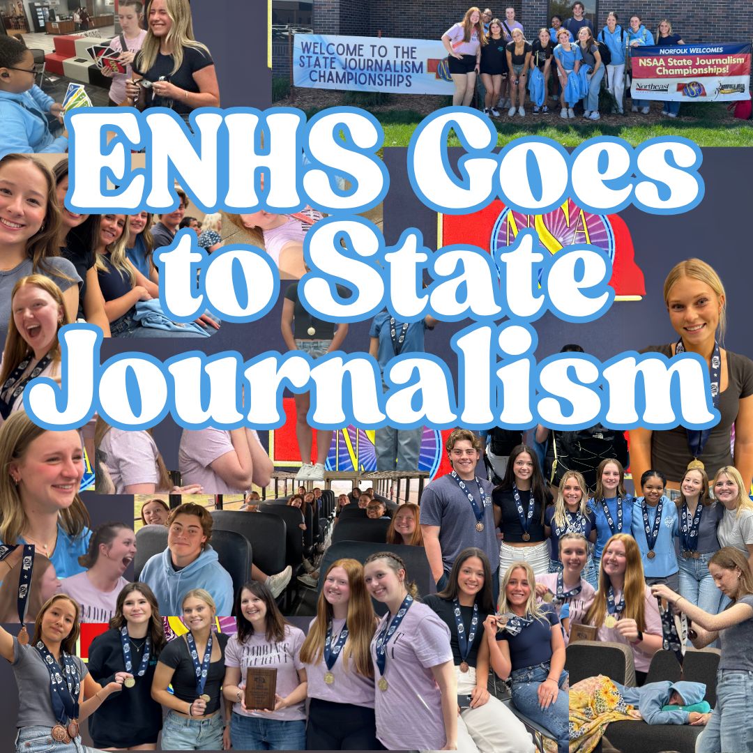 Graphic of photos from Nebraska State Journalism 2025 made by Elan Perry.
