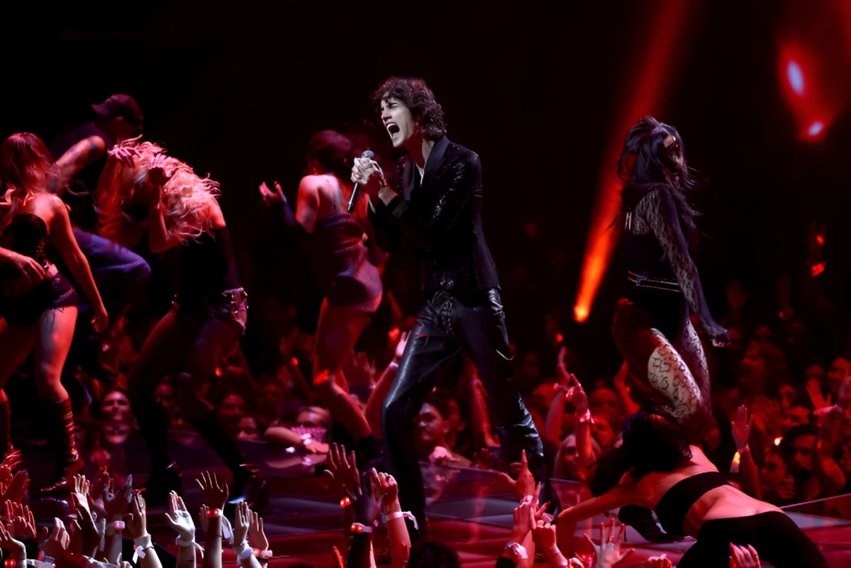 Sombr at the 2025 Video Music Awards. He was nominated for 3 awards and had an amazing performance. Photo coutresy of NBC News.