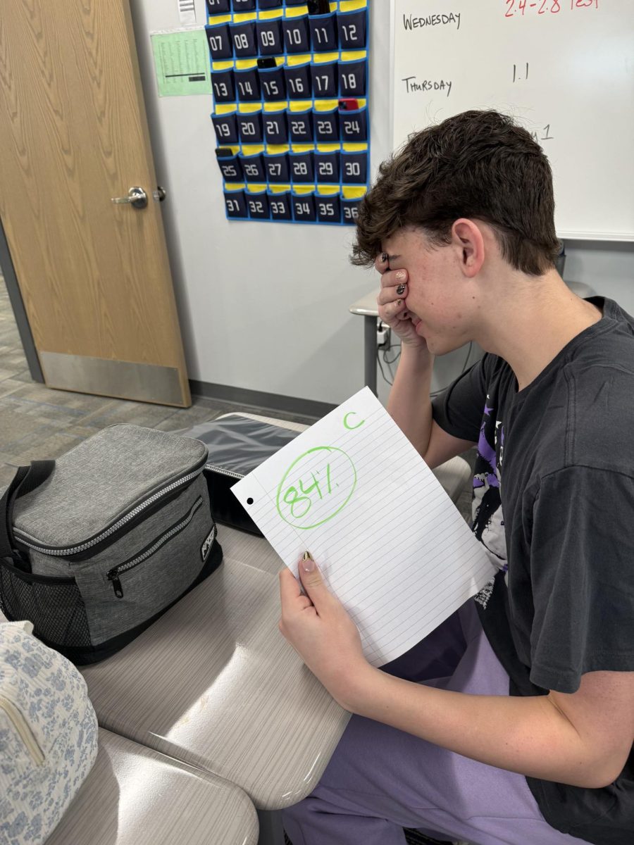 Student upset over 7-point scale. it caused him to get a C.