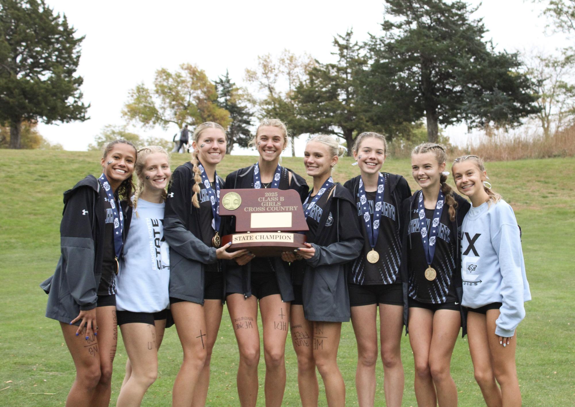 The girls cross country team becomes back-to-back champions. They ended with four runners in the top 20.