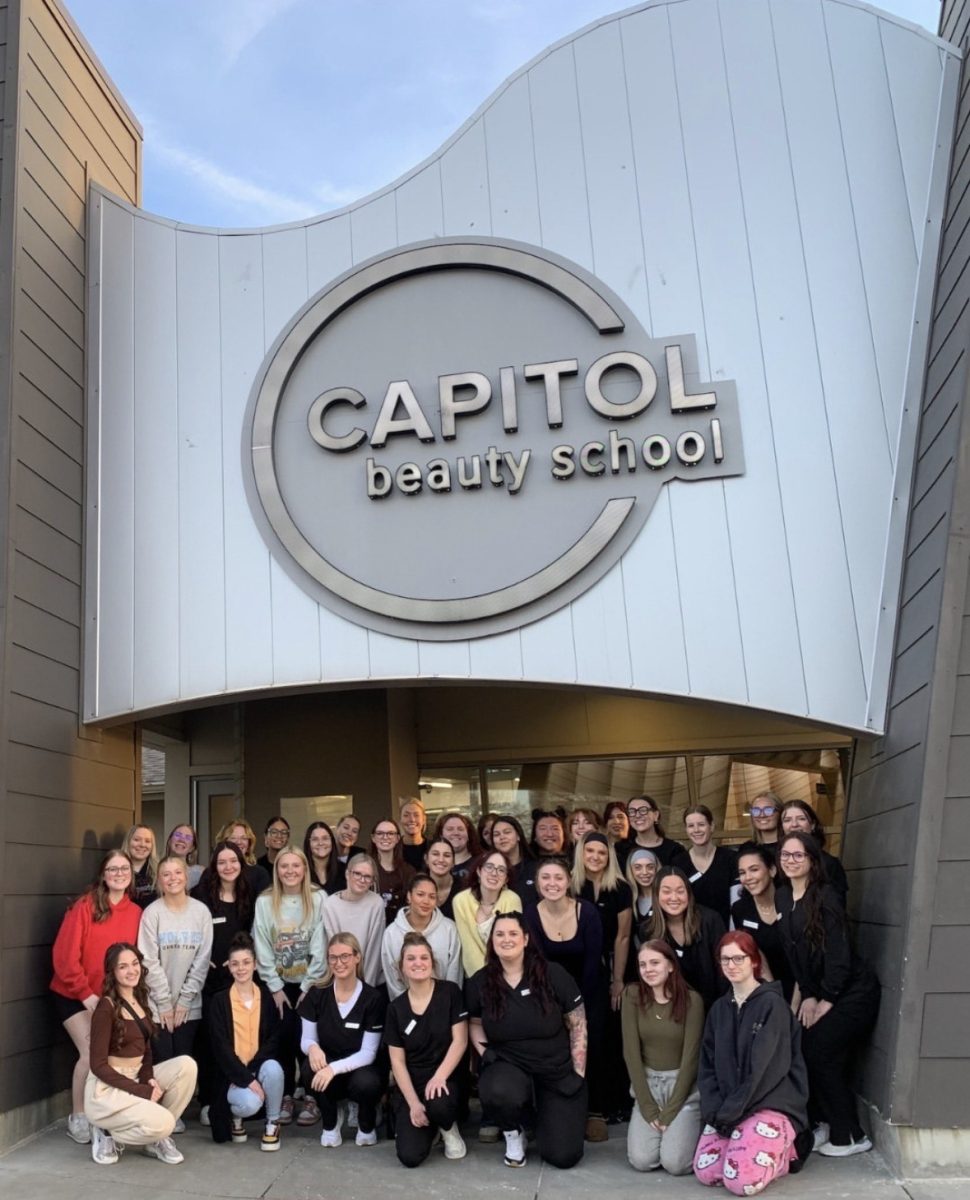 Students who look into a beauty career attend Capitol Beauty School’s Trial and Hair program. The Trial and Hair program allowed these high school students a workshop. Photo courtesy of Capitol Beauty School