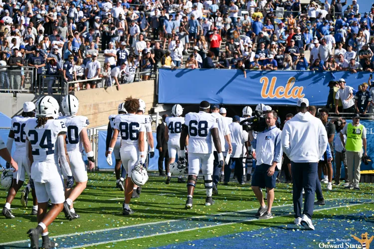 “Penn State walks off the field after losing to UCLA 37-42. After a loss to Oregon the Nittany Lions lose to an 0-4 UCLA in a huge upset.” Photo courtesy of Onward State.