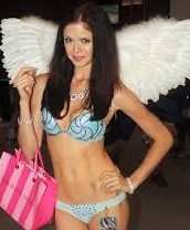 Pictured above is one of the Victoria secret models on the runway. 

Photo from Flickr.com