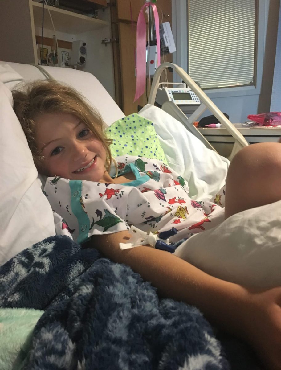 On October 2, 2016 Harper Wills was diagnosed with Type One Diabetes. She had to learn how to deal with her new everyday life, and be a normal kid. Photo By Katie Wills.
