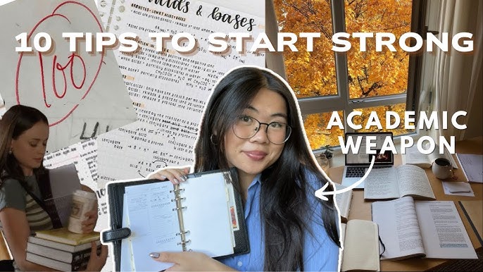Thumbnail for "how to be an ACADEMIC WEAPON this semester; non-basic tips, organization hacks" by YouTuber @torianne. Torianne showed several different tactics to maintain good grades in school like keeping a planner and different studying hacks. Photo courtesy of Youtube