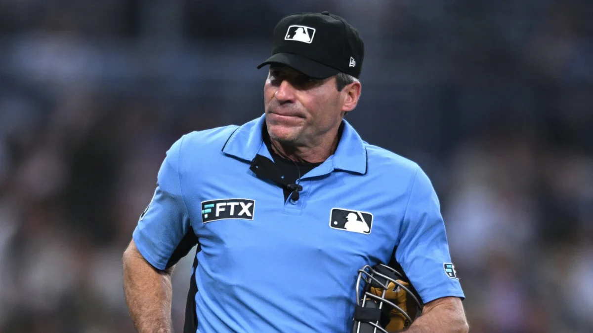 Ex-MLB umpire Angel Hernandez. He retired from umpiring during the 2024 season. Photo Courtesy of Orlando Ramirez of USA TODAY Sports.
